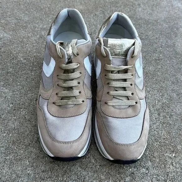 Voile Blanche Sneakers Leather Platform Size 40 - Picture 4 of 14